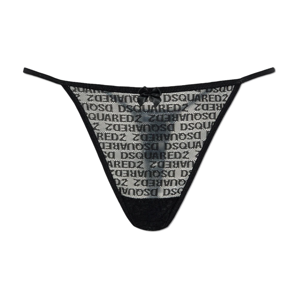 Dsquared2 Damen Schwarz Unterwäsche, K, Xlgröße: