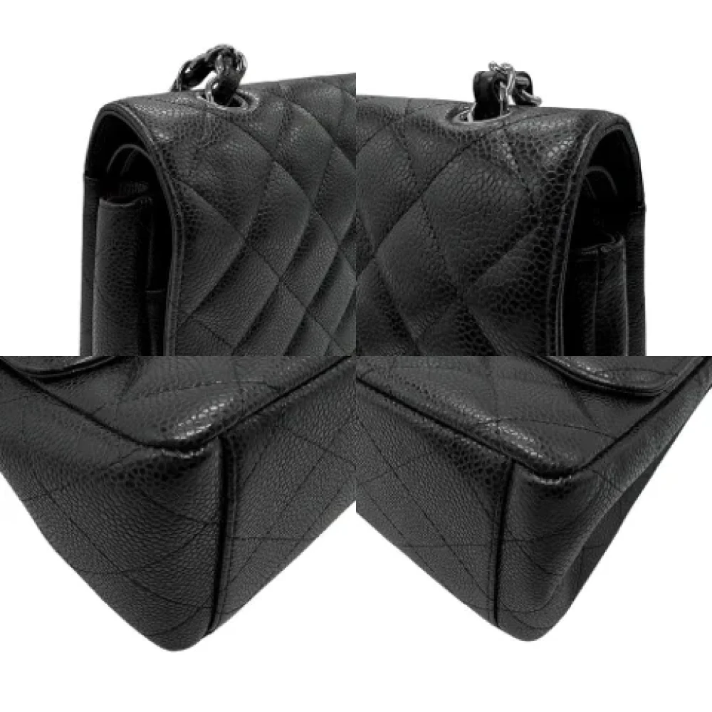 Chanel Vintage Pre-owned Leather shoulder-bags Black Dames