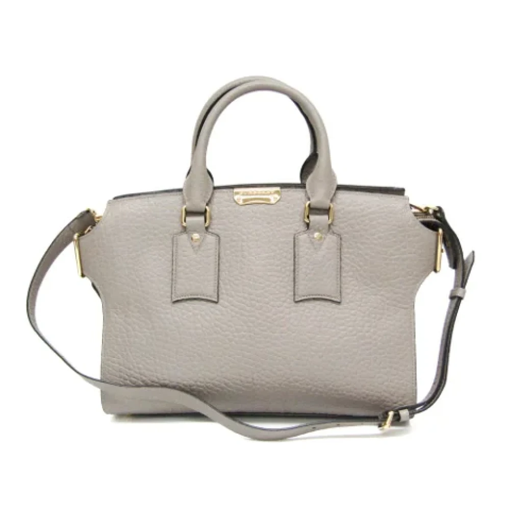 Burberry Vintage Pre-owned Leather handbags White Dames