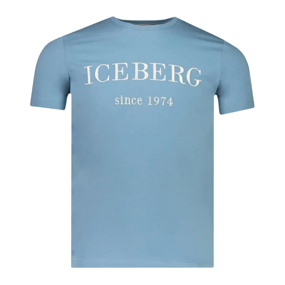 Iceberg - Tops > T-Shirts - Blue - Iceberg - Modalova