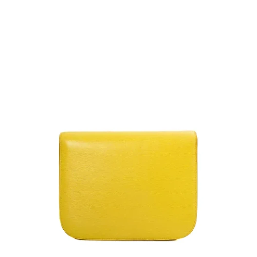 Celine Vintage Pre-owned Leather celine-bags Yellow Dames