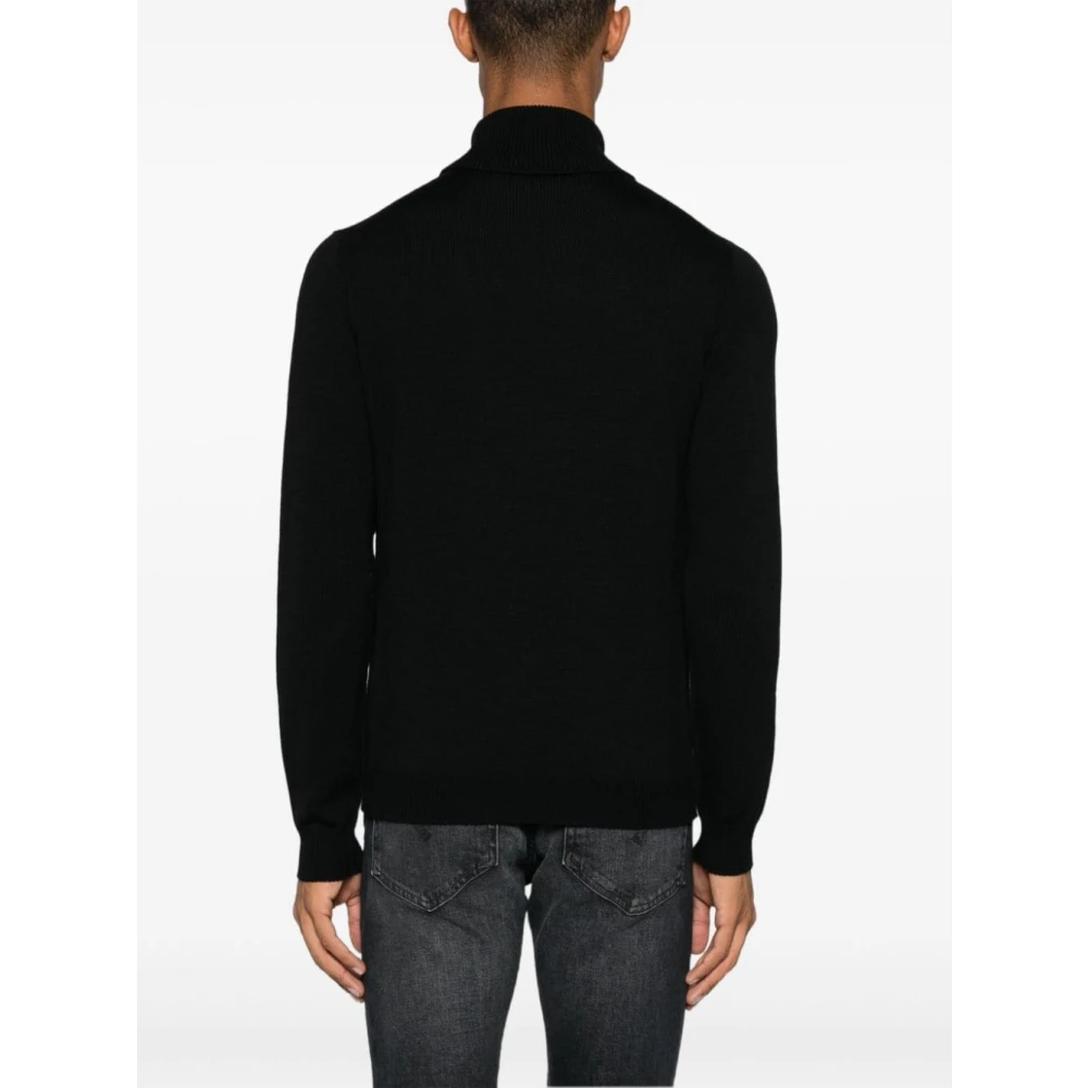 Roberto Collina Zwarte Sweaters voor Mannen Black Heren