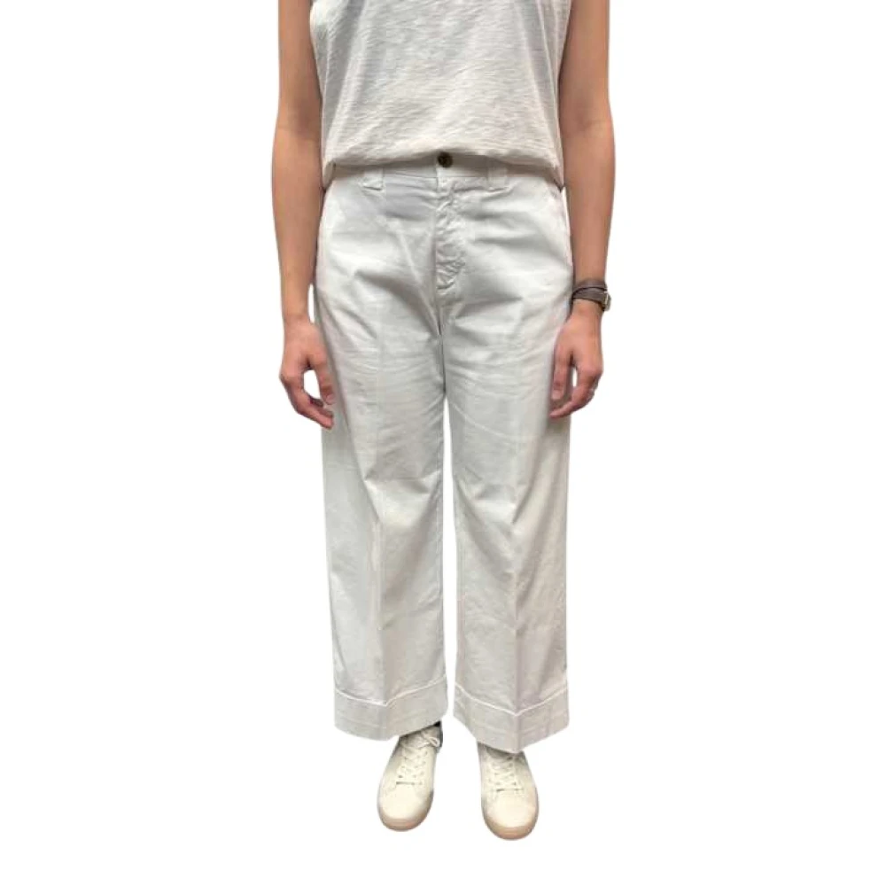 Mason's Donna Bianco - New York Studio Crop Pantaloni - Trousers - M