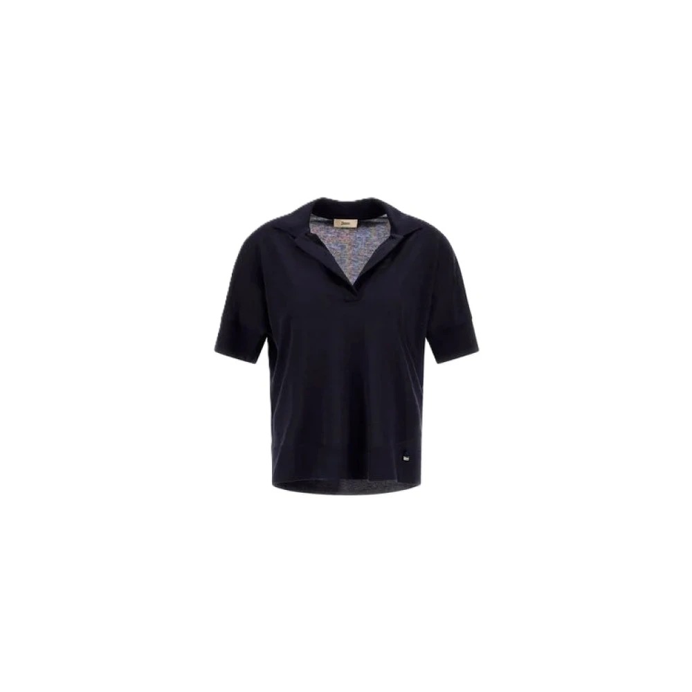 Herno Mujer Azul Camisetas, Talla: L