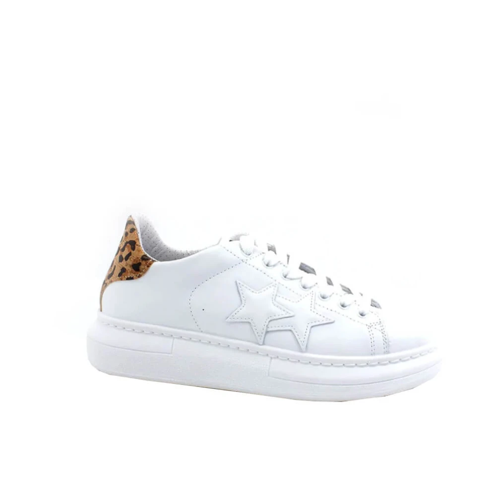 2Star Sneakers Trendy Dames Schoenen Wit