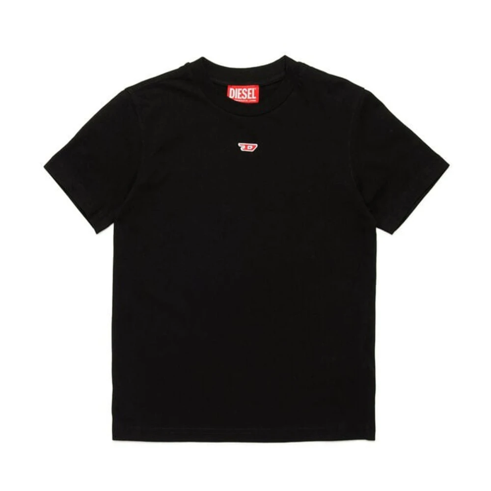 Diesel Boys Black T-Shirt - Kids Short Sleeve T-Shirts - 10 Y - Kids