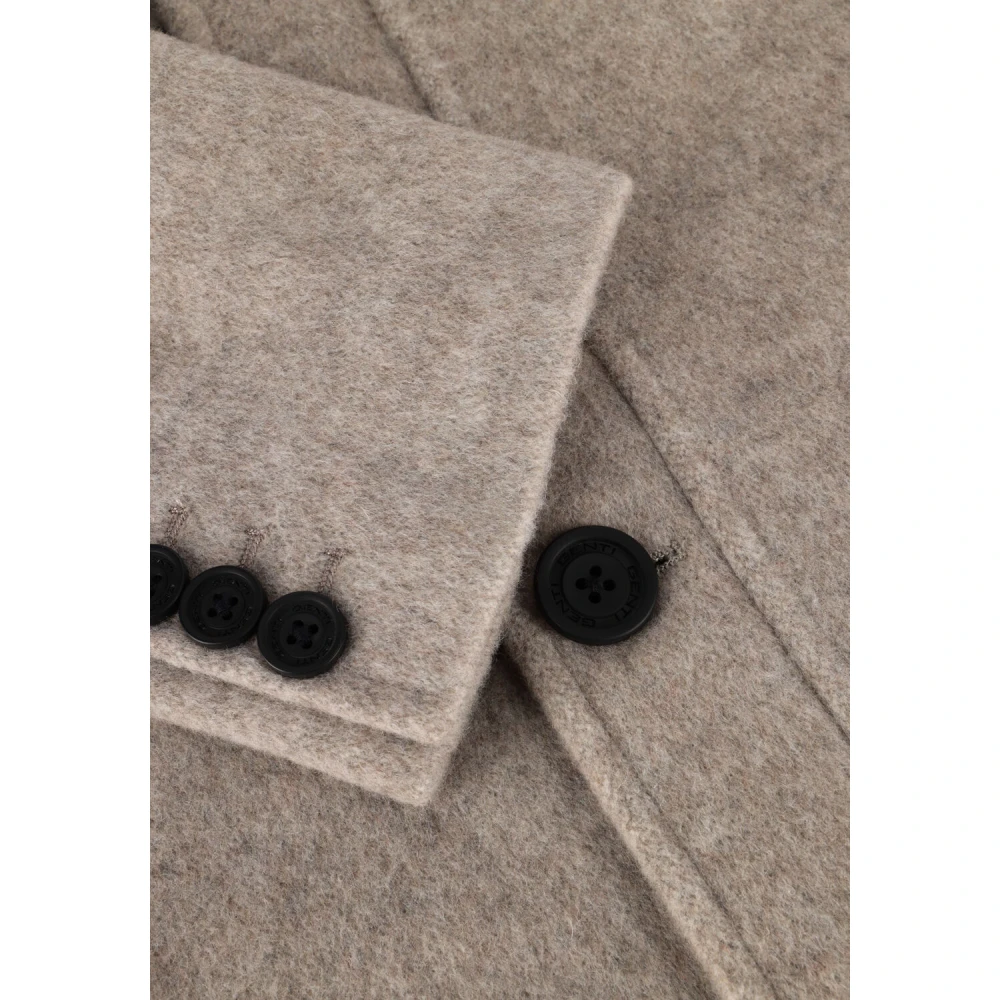 Genti Beige Mantel voor Heren Beige Heren