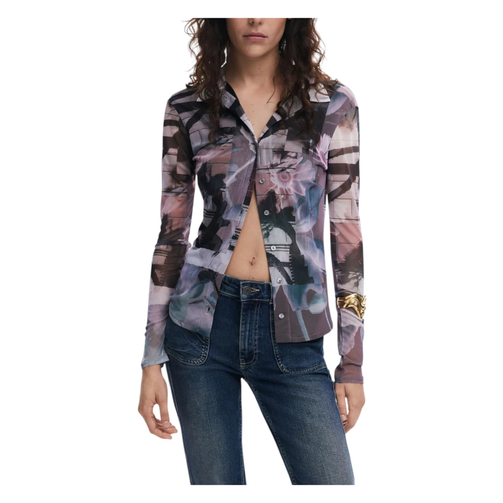 Desigual Lange mouwen shirts Lente Zomer Collectie Multicolor Dames