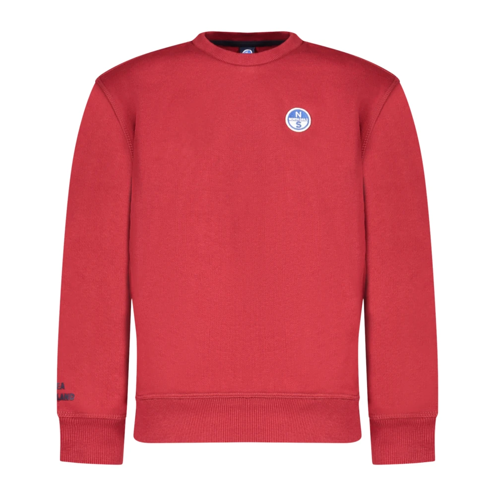 North Sails Sweatshirt With Logo Patch - Unisex - Kids Sweatshirts - Red - 10 Y - Kids