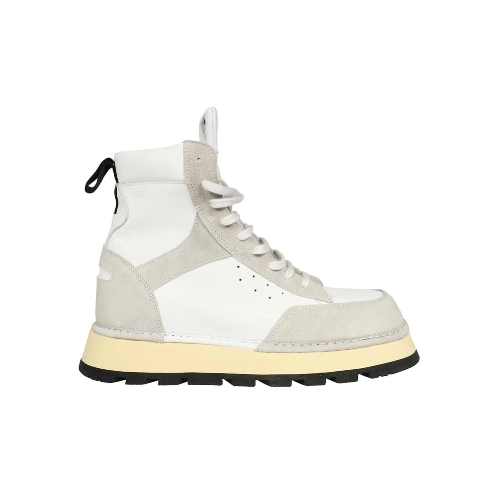 Spalwart Leren veterschoenen Heren Schoenen Wit