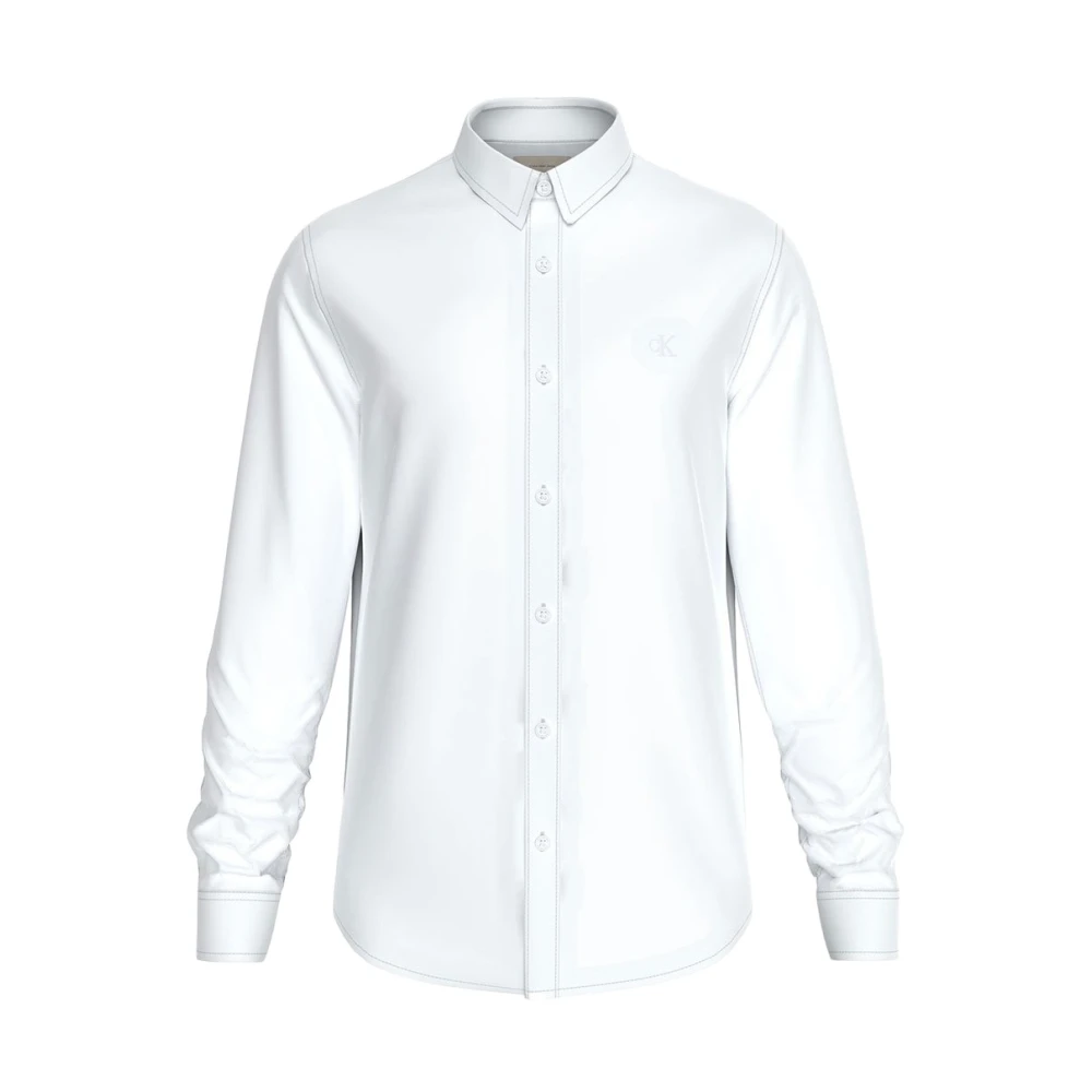 Calvin Klein Men's White Stylish Shirt For And Wo - Formal Shirts - L - Shirts