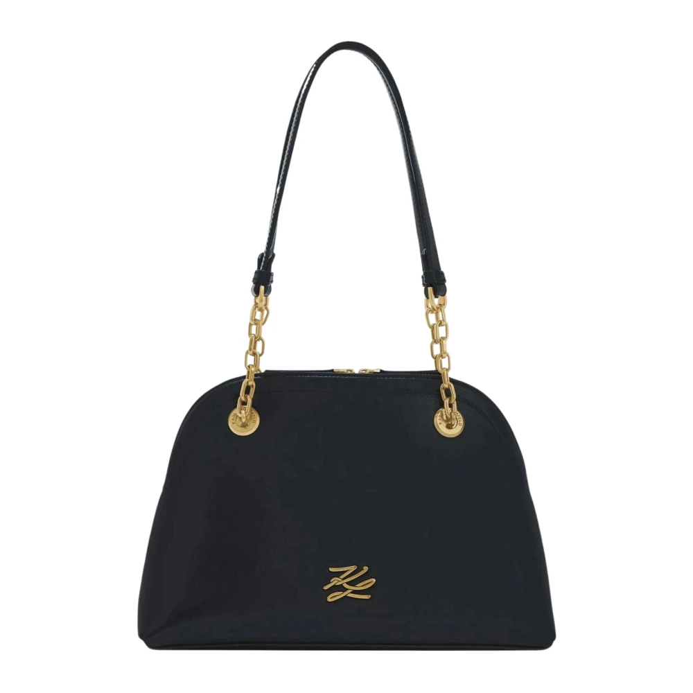 Karl Lagerfeld Black Shoulder Bags, Female, One Size, Villa La Vigie Shoulder Bag