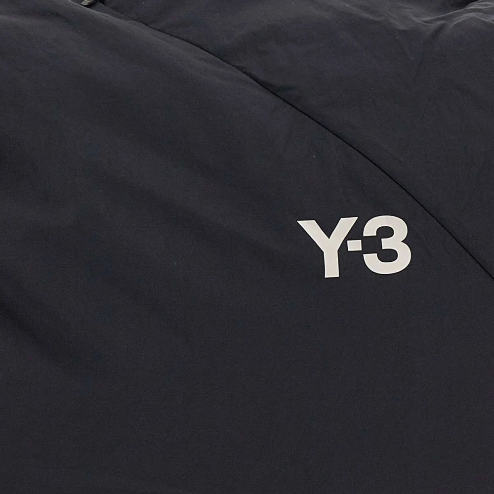 Y-3 Zwarte Nylon Schoudertas met Logo Black Heren