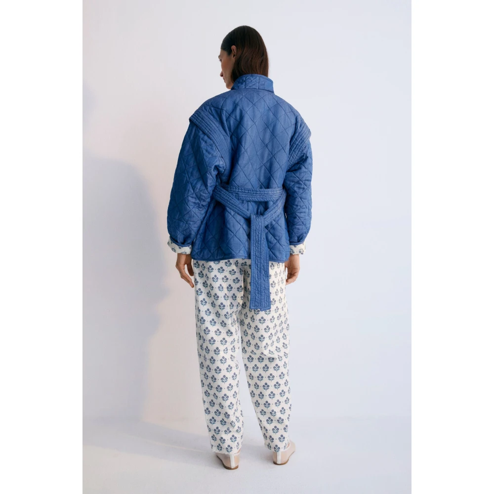 The New Society Leros Vrouw Broek Blue Dames