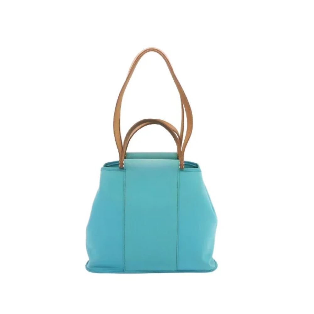 Hermès Vintage Pre-owned Cotton handbags Blue Dames