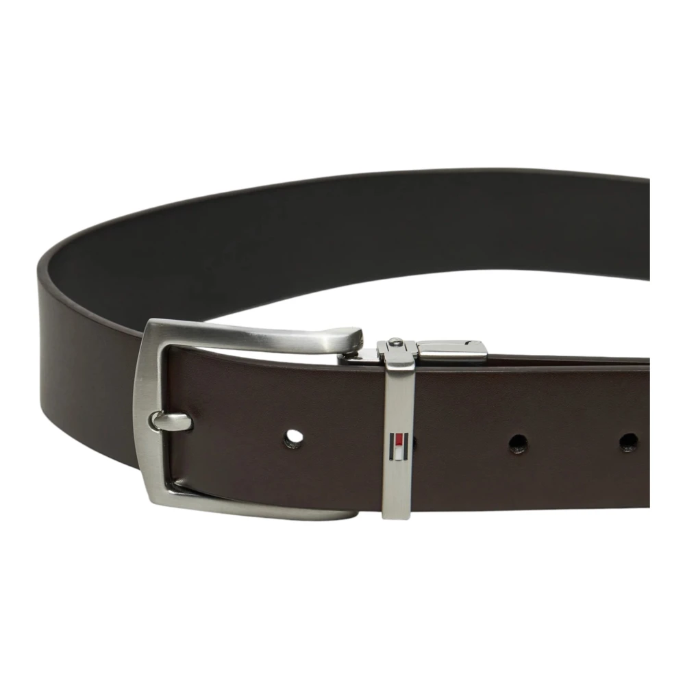 Tommy Hilfiger Leren Heren Lente Zomer Collectie Black Heren