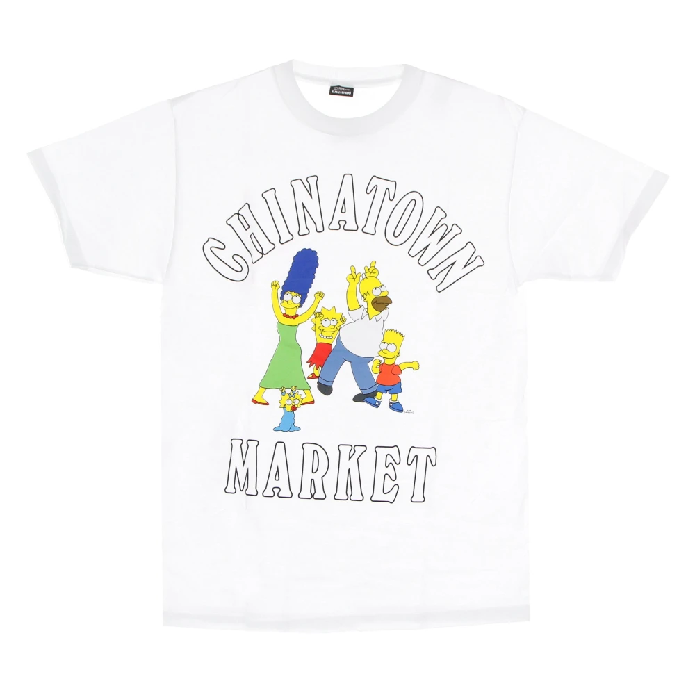 Market Men's White The Simpsons Family Tee - T-Shirts - Xl - Tops