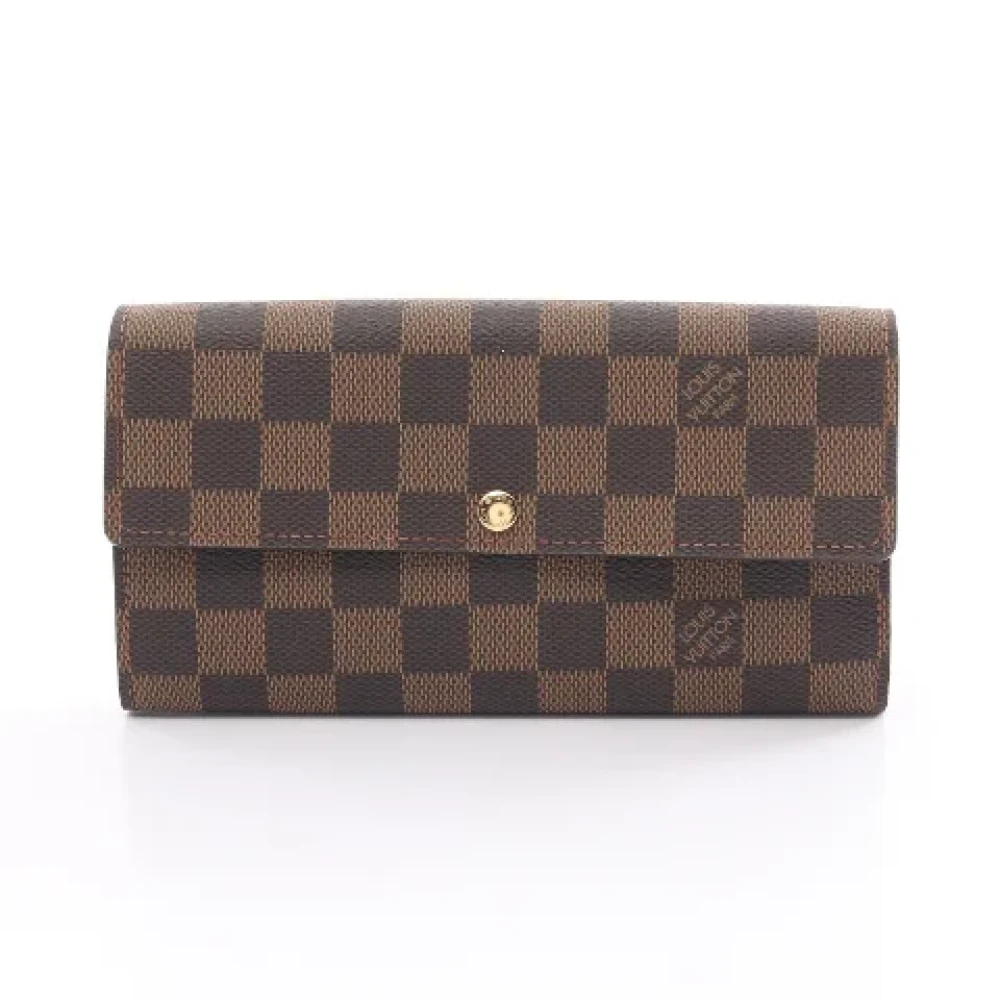 Louis Vuitton Vintage Pre-owned Canvas wallets Brown Dames