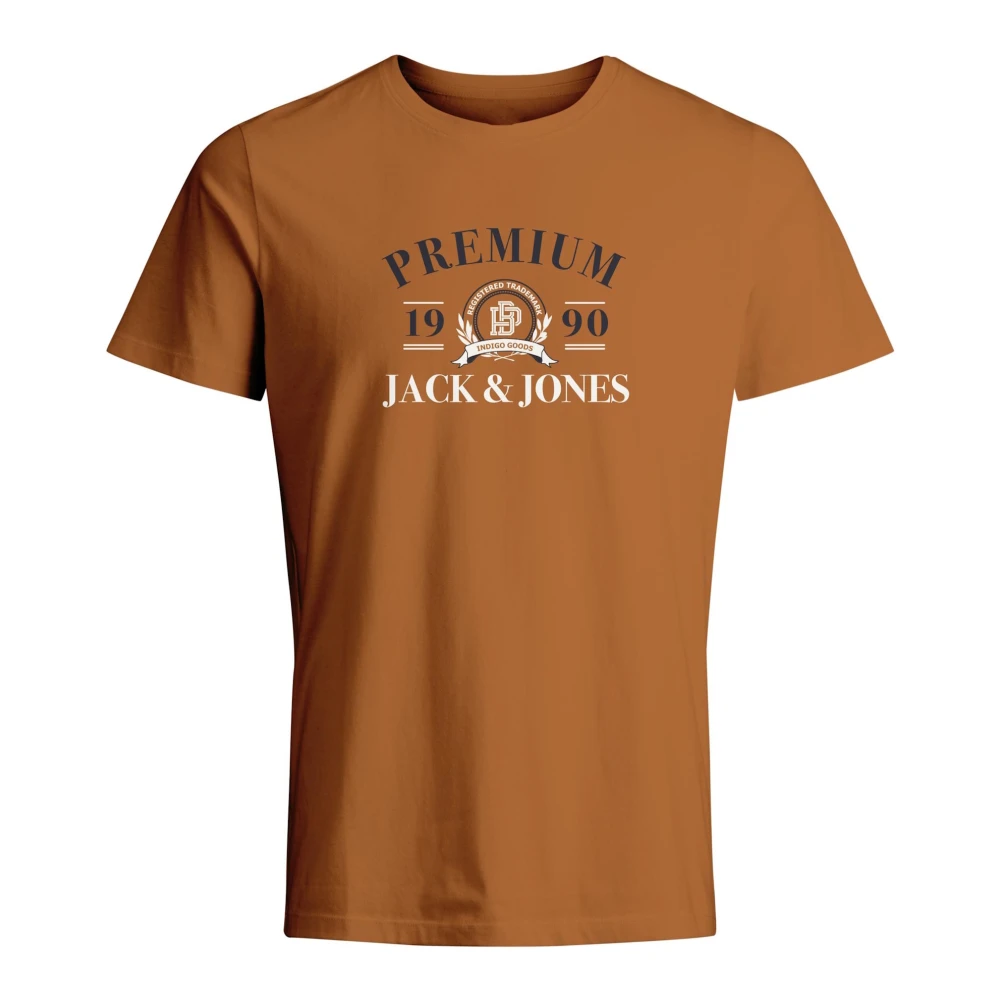 Jack & jones Heren Klassiek Logo T-Shirt Brown Heren