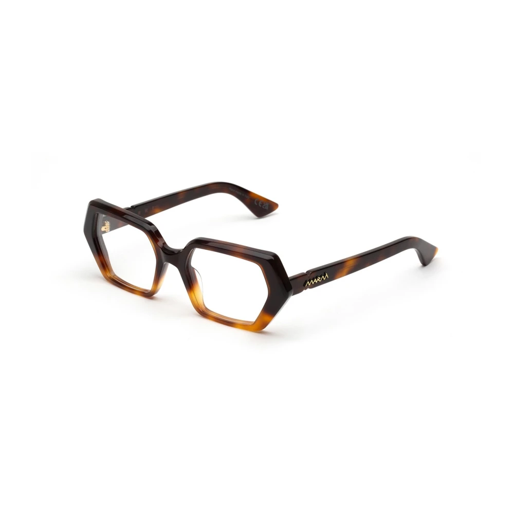 Marni Unisex Brown Glasses, 53 Mm, Zunari Eyeglasses