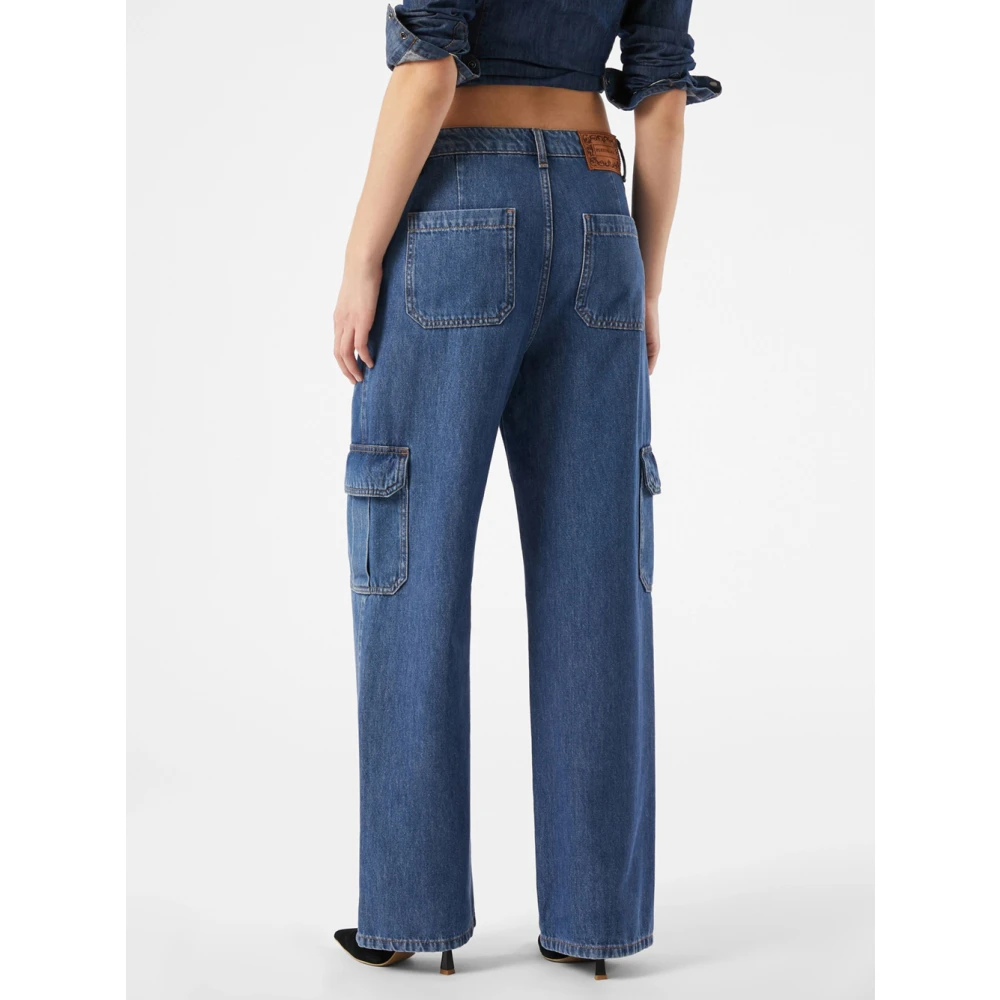 Pennyblack Cargo Jeans Jaren 90 Stijl Pbcargo Model Blue Dames