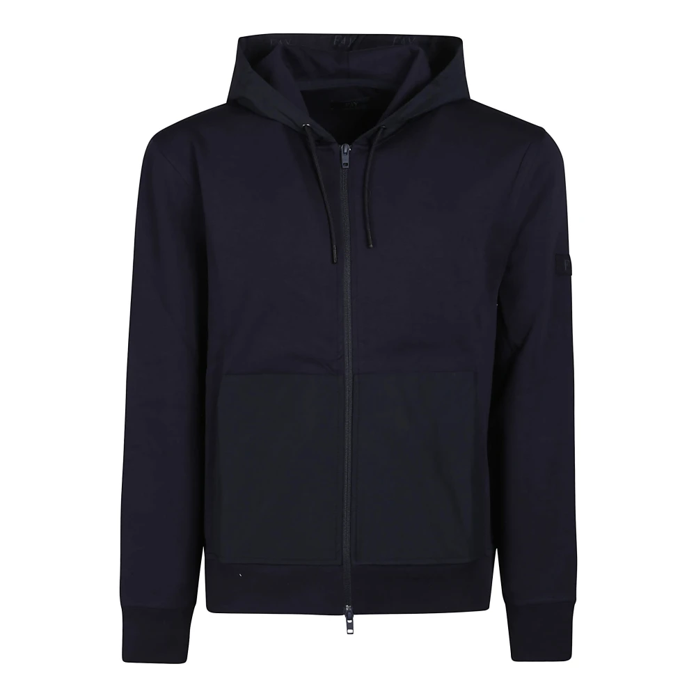 Fay Ritssluiting Sweatshirt Blue Heren
