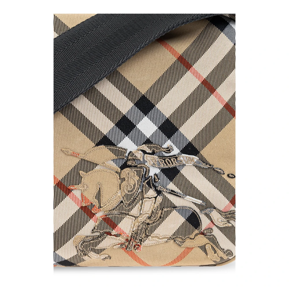 Burberry Ruitpatroon Schoudertas Beige Heren