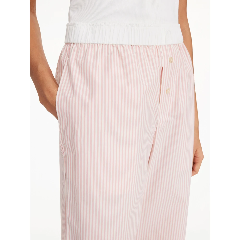 By Malene Birger Gestreepte Helsy Wijde Pijp Broek By Herenne Birger Pink Dames