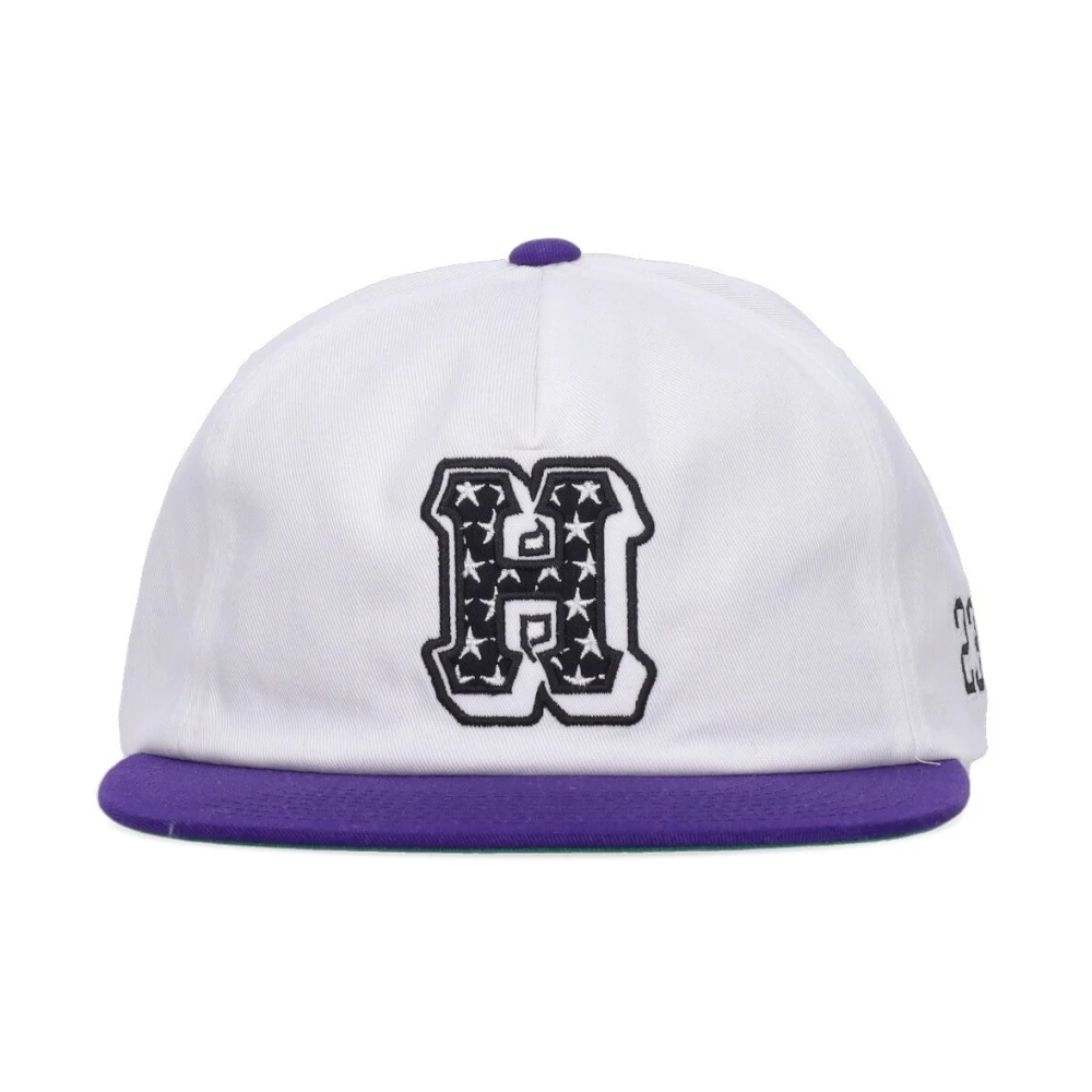 HUF Witte Flat Visor Cap Mannen White Unisex