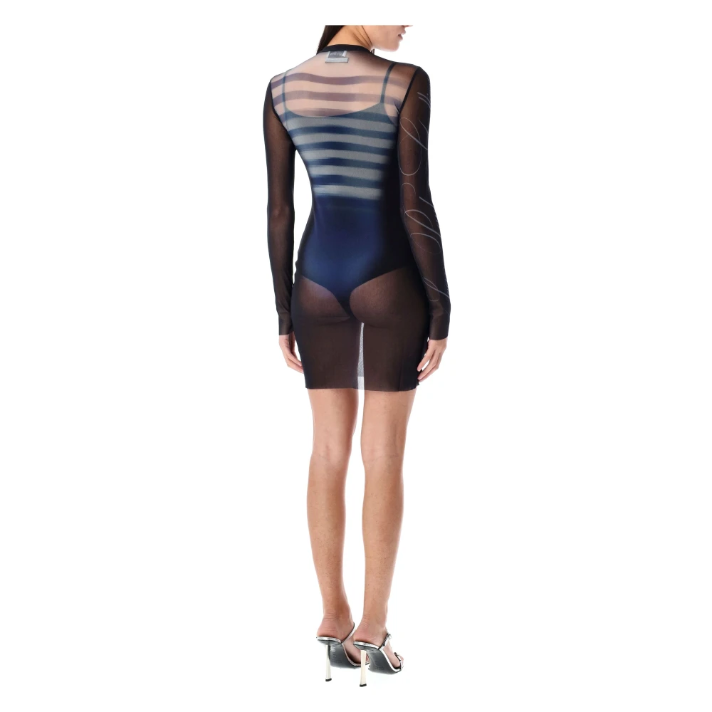 Jean Paul Gaultier Navy Korte Jurk The Heren Blue Dames