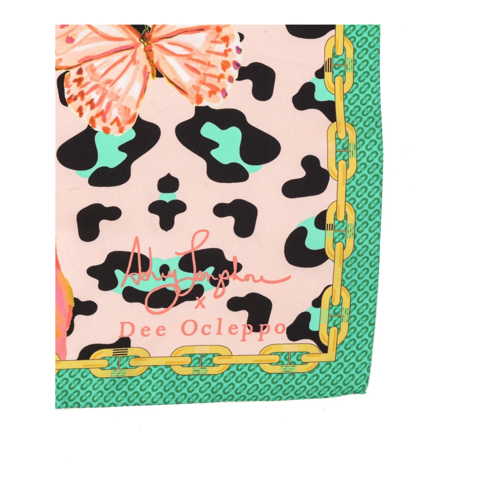 Dee Ocleppo Dynamische Pop Art Zijden Sjaal Multicolor Dames