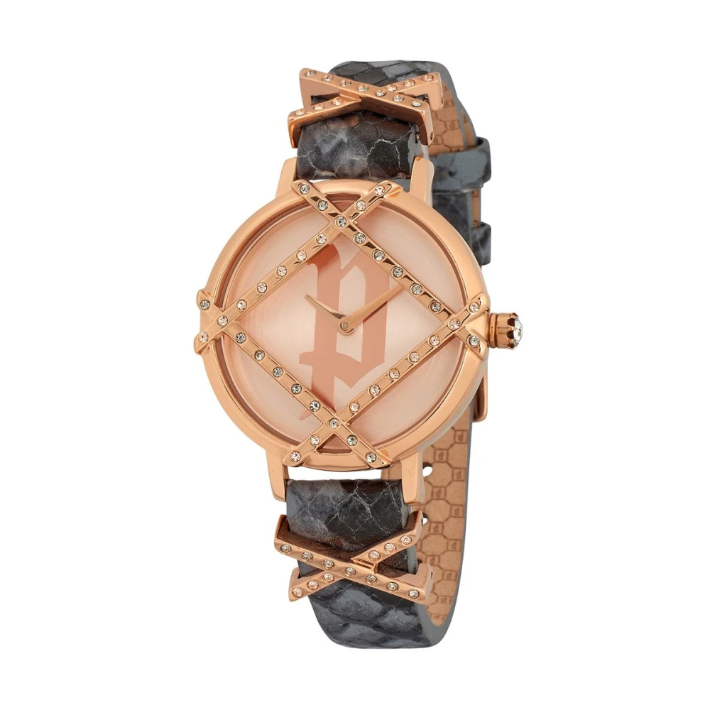 Police Women's Grey Leather Quartz Analog Watch