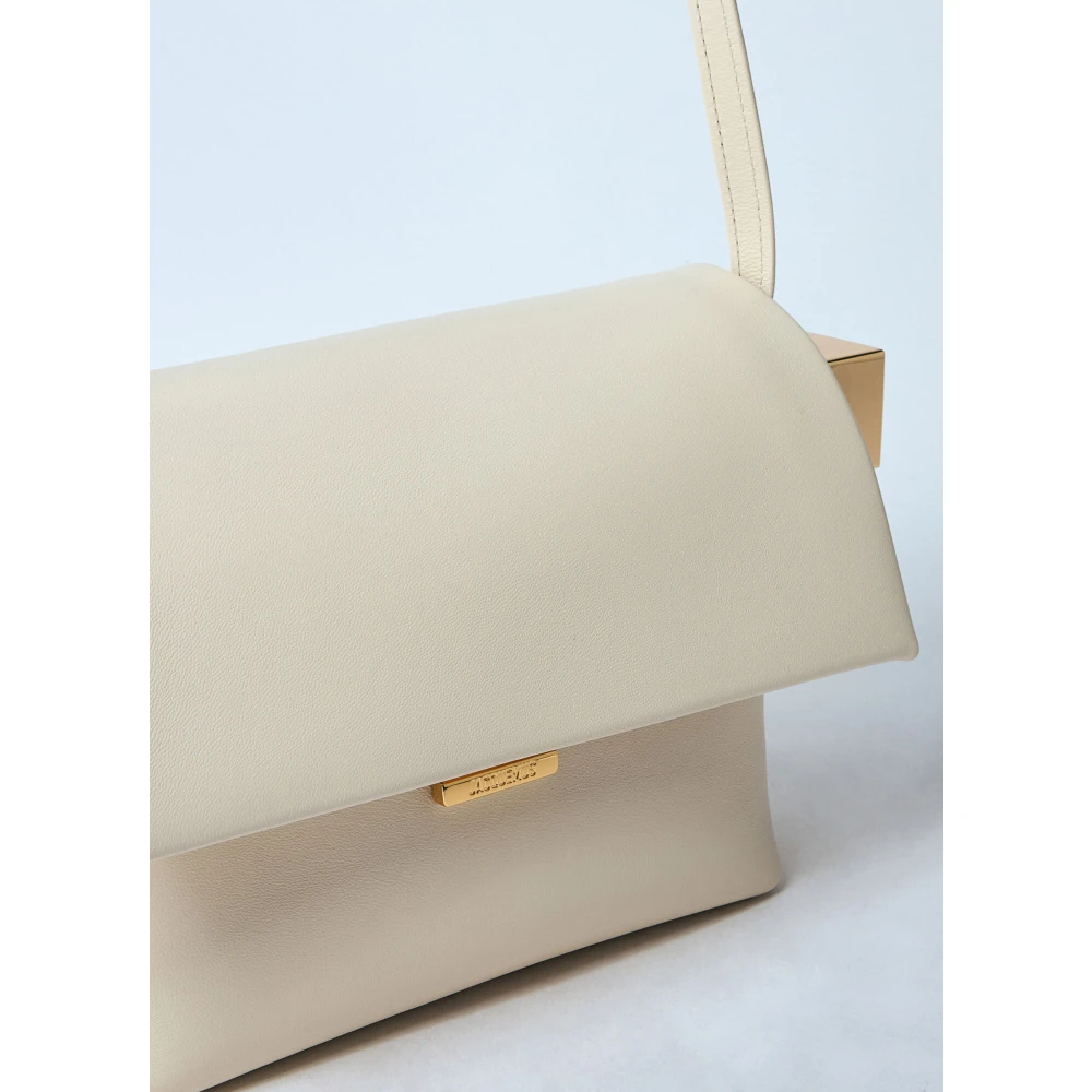 Jacquemus Geometrische Schoudertas met Mismatched Hardware White Dames