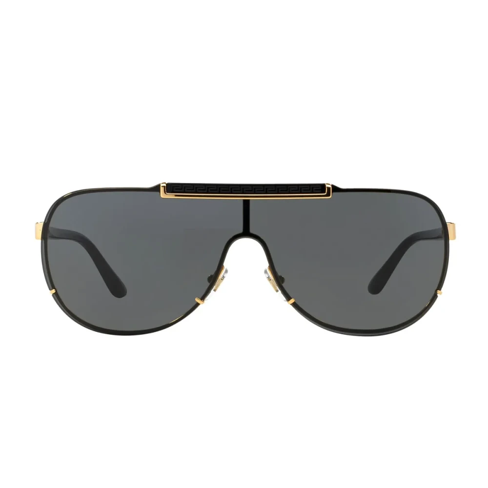 Versace Gold/Grey Ve2140 100287 Man Sunglasses Metal Pilot Normal - Image 4