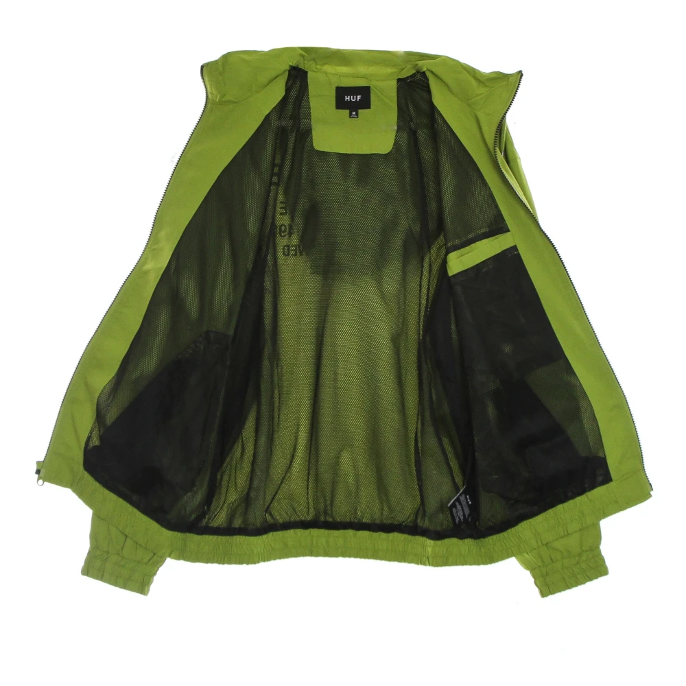 HUF Groene Track Jacket met reflecterende details Green Heren