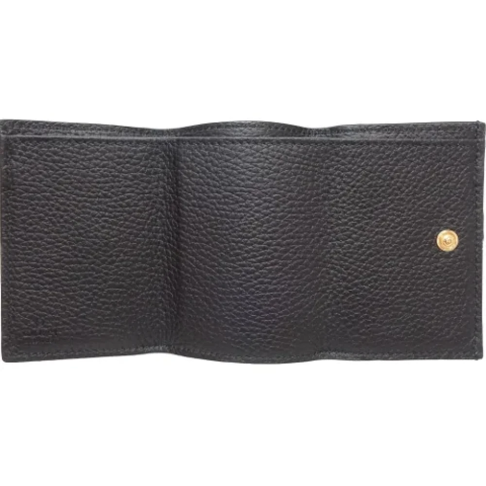 Gucci Vintage Pre-owned Leather wallets Black Dames
