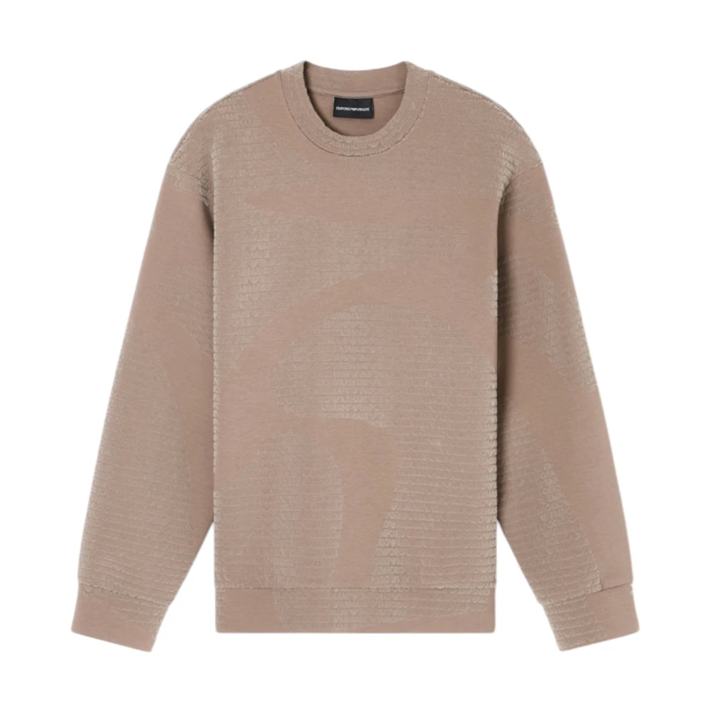 Emporio Armani Men's Brown Sweatshirts, S, Sweatshirt