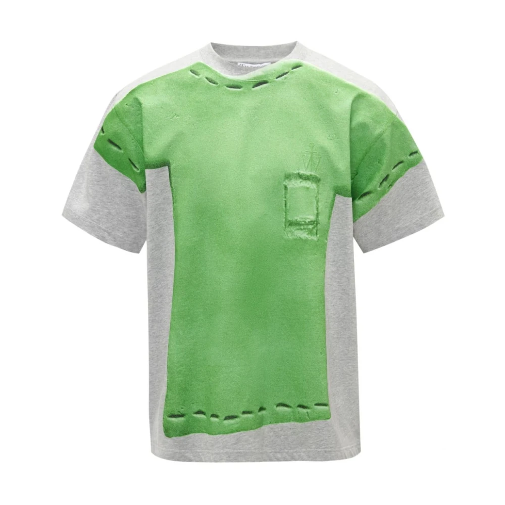 JW Anderson Klei Katoenen T-shirt Green Heren