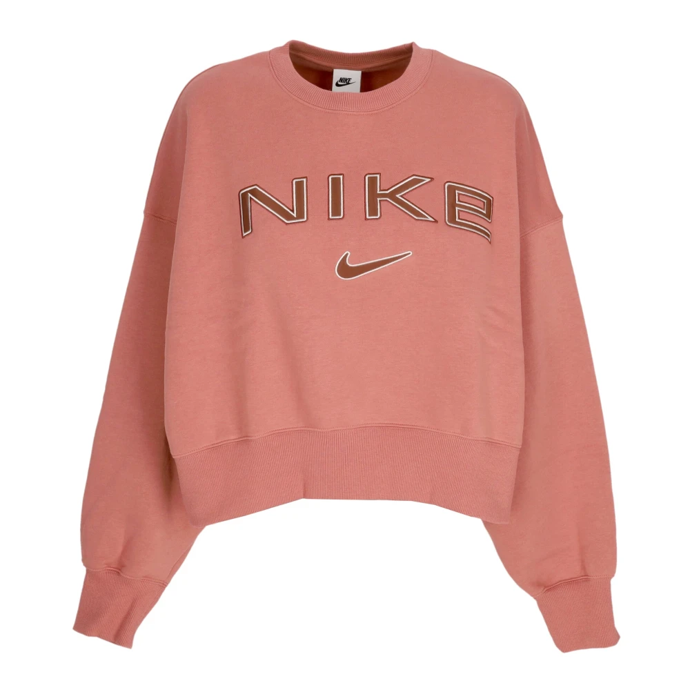 Nike Phoenix Fleece Crewneck Sweatshirt Pink Dames