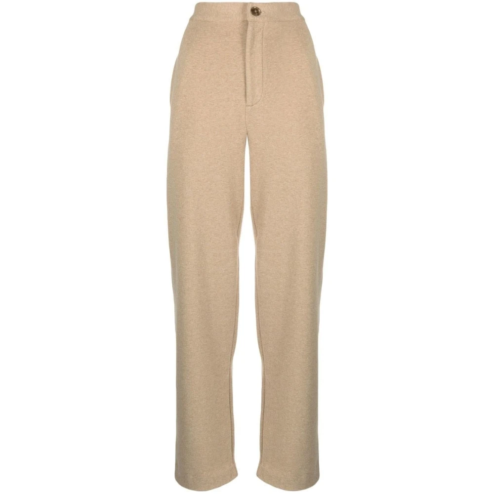 Vince Casual Beige Katoenen Broek Beige Dames