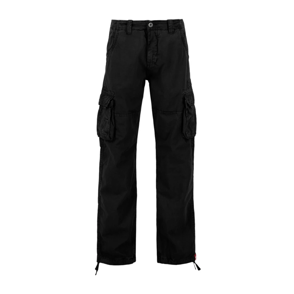 Alpha Industries Men's Black Slim-Fit Trousers, W28, Cargo Jet Pant For