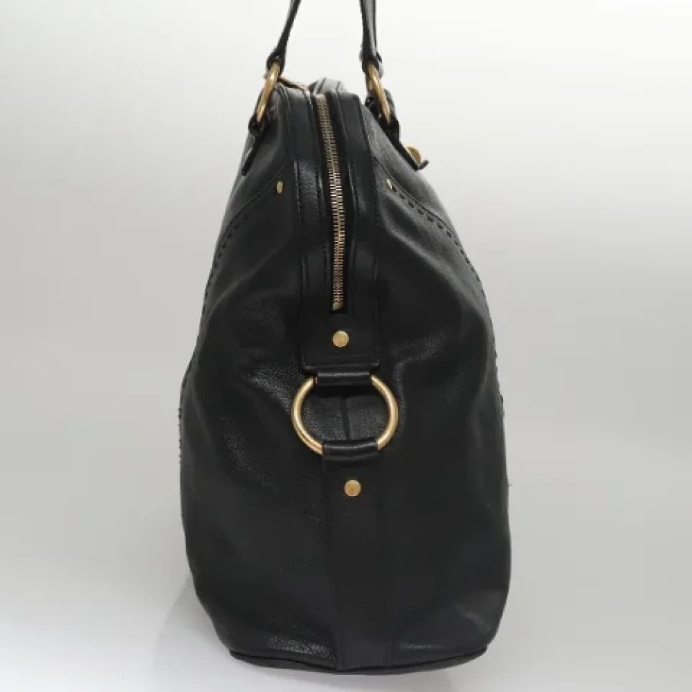Saint Laurent Vintage Pre-owned Leather handbags Black Dames