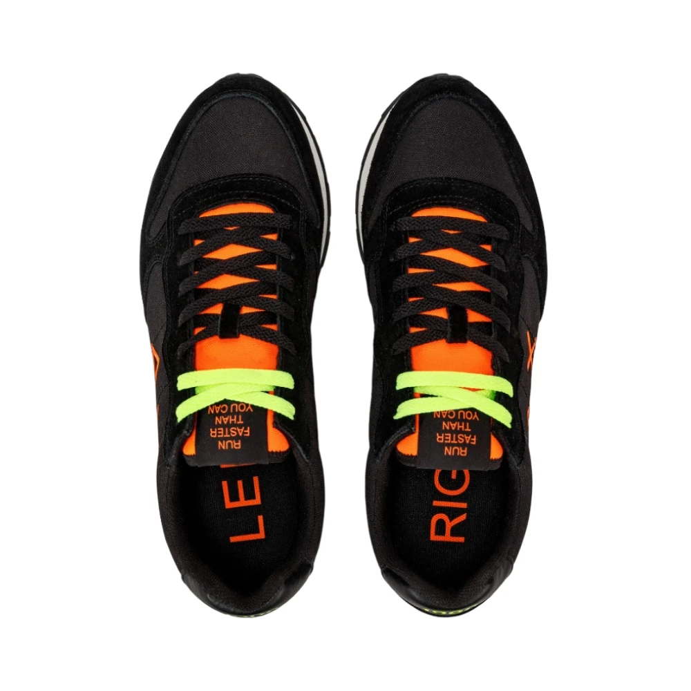 Sun68 Fluorescerende Nylon Sneakers Black Heren