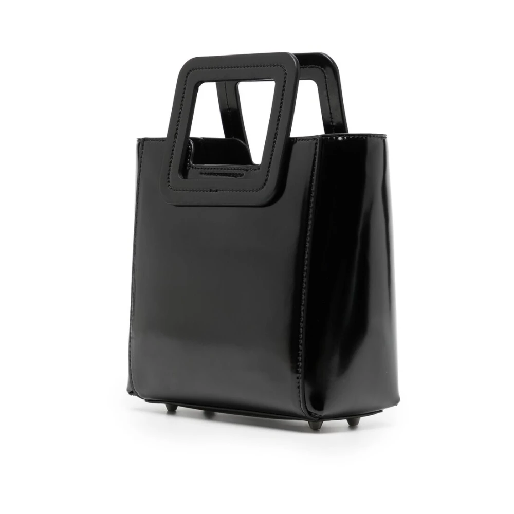 Staud Zwarte Kalfsleren Schoudertas Black Dames
