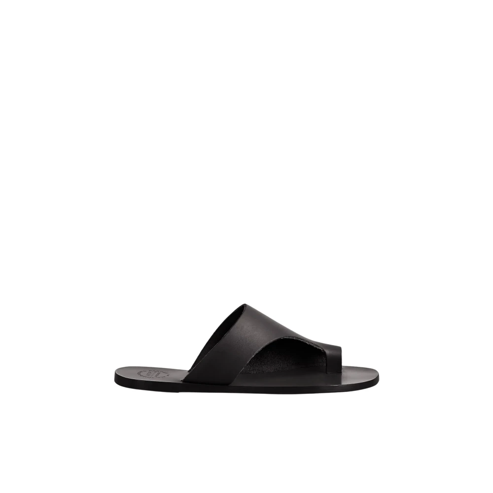 Atp Atelier Women's Black Flip Flops, 5 Uk, Rosa Cutout Sandal Shoes