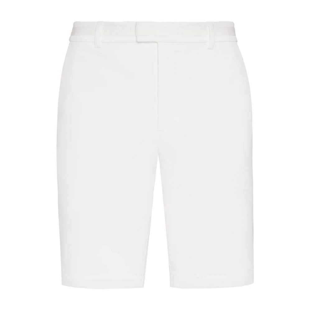 Boggi Milano B Tech Stretch Nylon Bermuda Shorts Beige Heren