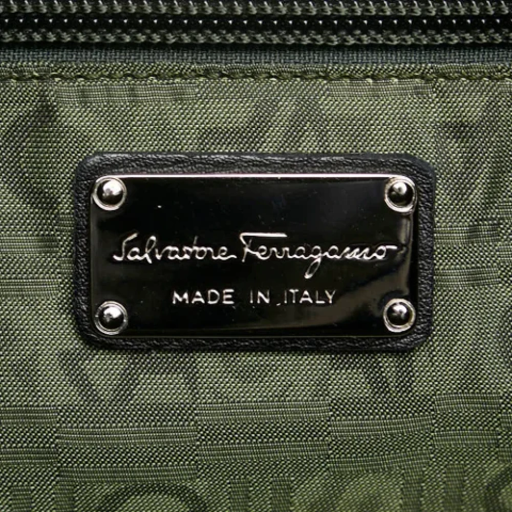 Salvatore Ferragamo Pre-owned Leather handbags Black Dames
