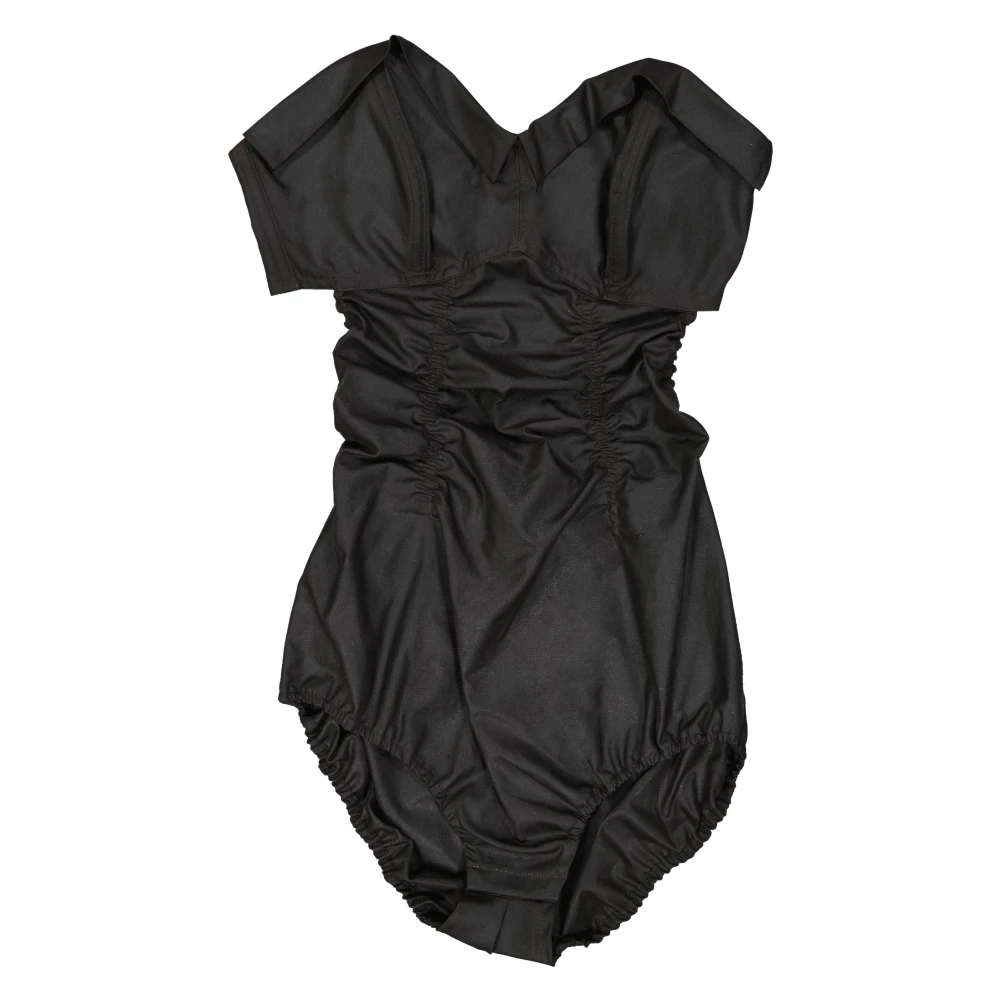 Maison Margiela Gerimpeld Body in Zwart Black Dames