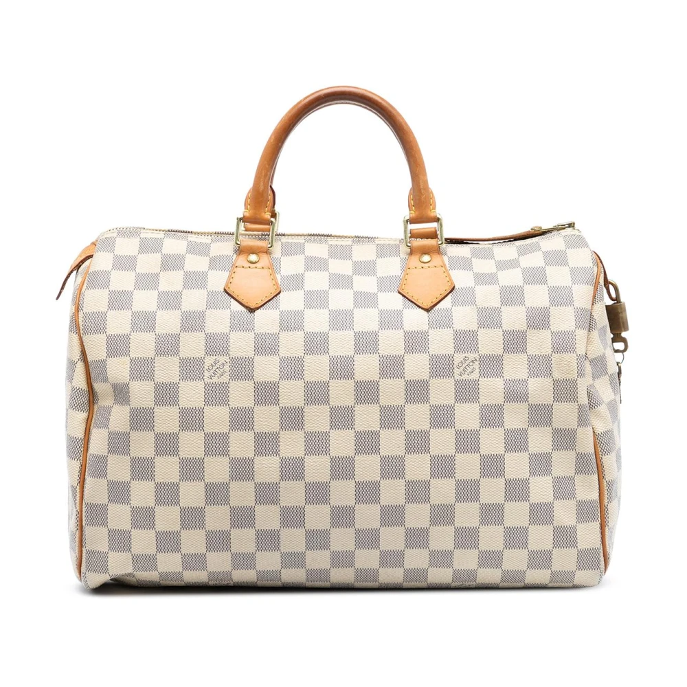 Louis Vuitton Vintage Women's White Pre-Owned Top Handle Satchel