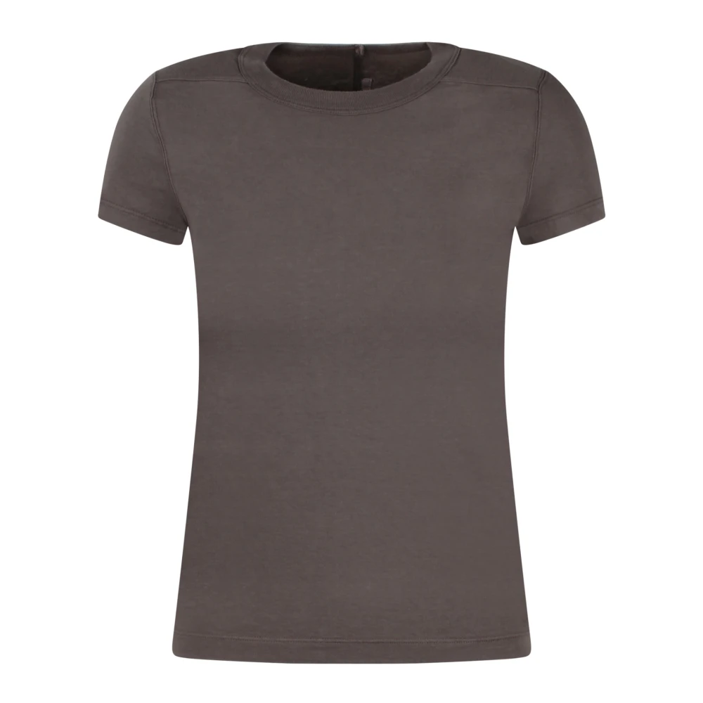 Rick Owens Cropped Level T-Shirt Gray Dames